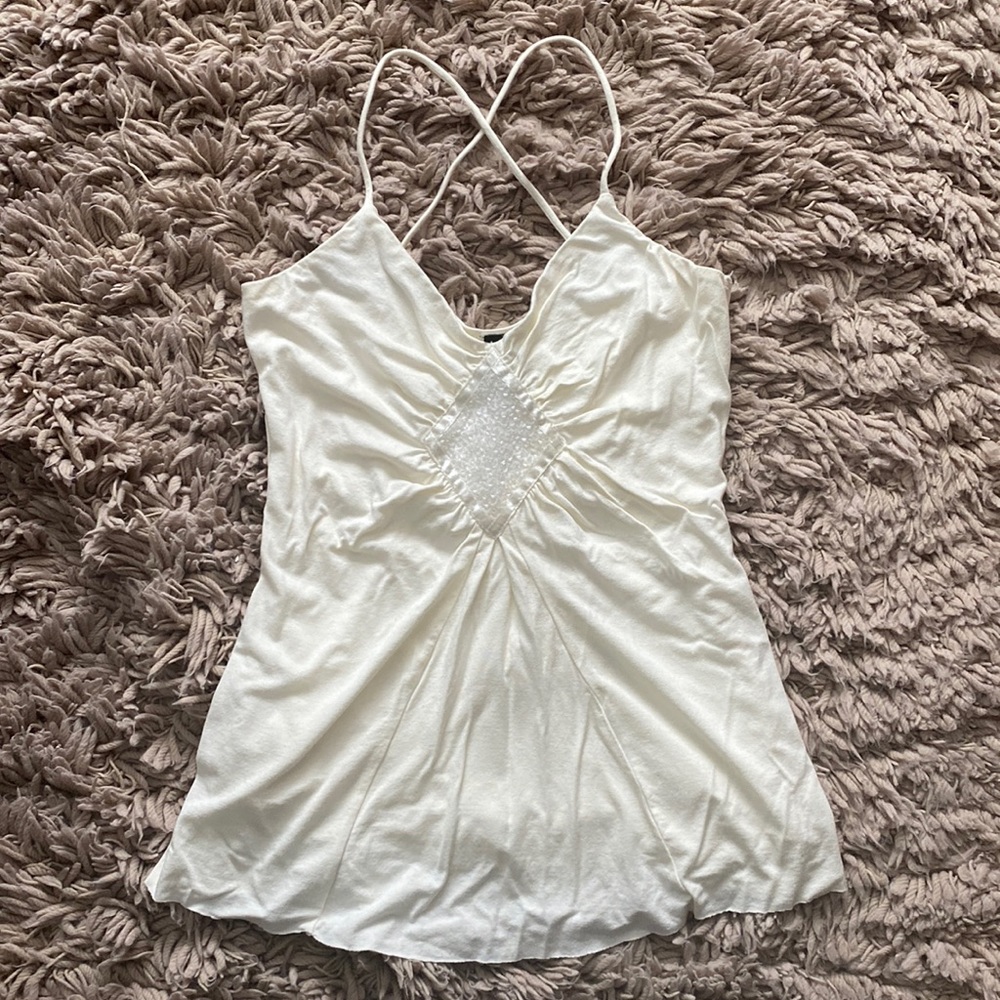 Beaded Strap Top